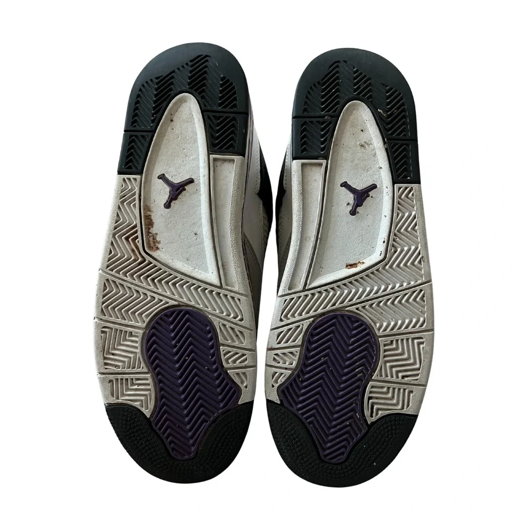 Nike Air‎ Jordan 4 Retro GS White Violet Purple 6Y Women's 7.5